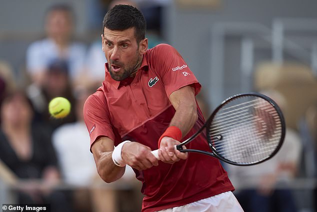 Djokovic showed great resilience even in difficult situations