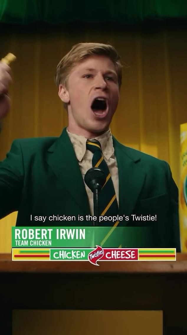Robert Irvine has faced the wrath of vegetarians and vegans after he appeared in a Twisties campaign. Pictured