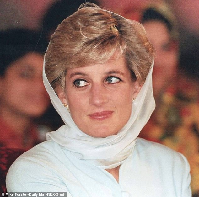 Royal fans were stunned by the photo, with many saying Frances looked like a lookalike of the late princess (pictured)