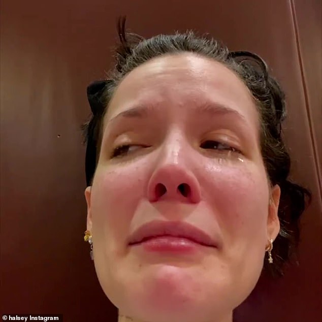 Halsey says she's 'lucky to be alive' as she cries revealing secret health battle with lupus and leukemia