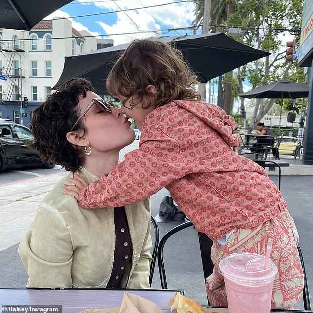 Halsey is also mom to son Ander - who turns three next month in July. She shares a younger child with her ex-husband Alev Aydin.