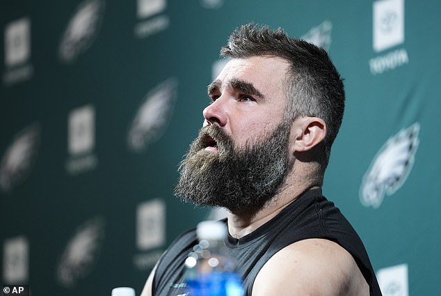 Kelce announced his retirement in an emotional 45-minute speech in March