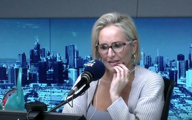 Daniels, 45, whose real name is Stephanie Clifford, left nothing unsaid in an explosive and emotional interview with Fox 101.9's Fifi, Fev and Nick. (Picture: host Fifi Box)