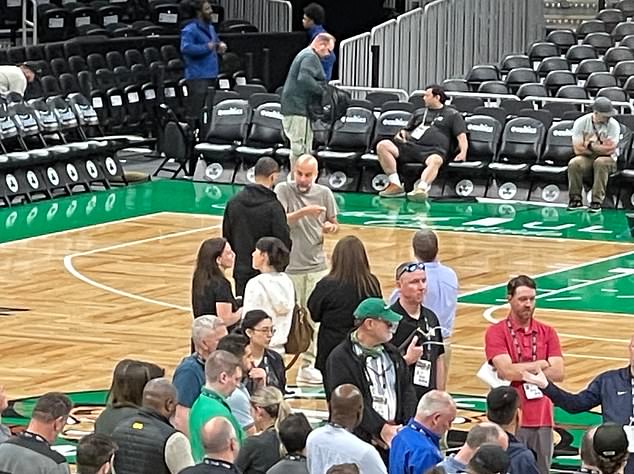 Time for a Pep-talk! Guardiola snapped coaching Boston Celtics boss Joe Mazzulla ahead of NBA Finals – after basketball boss opens up on ‘studying Man City manager’s tactics’