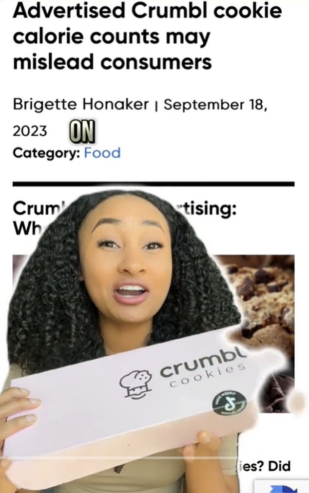 Others facing proposed lawsuits include Utah-based Crumble Cookies. One of their cookies was the equivalent of four servings, or 760 calories