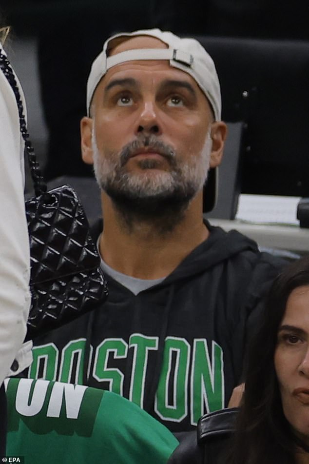 Pep Guardiola swaps the Etihad for TD Garden as Manchester City coach sits courtside for NBA Finals Game 1 between Celtics and Mavericks