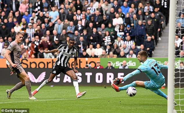 Newcastle will undoubtedly be desperate for Alexander Isak (middle) to leave, but several clubs make offers for the Magpies striker