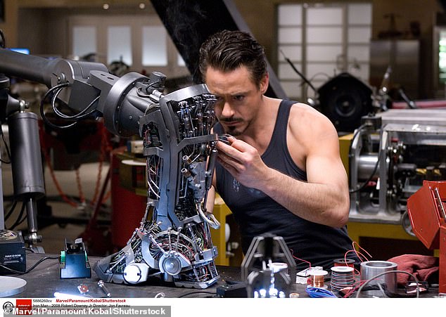Ted Rice has said that Robert Downey Jr was skinny when they met before filming Iron Man (2008). Rice encouraged the film star to do chest exercises as well as leg raise pushups and split squats