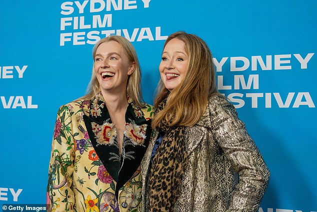For the premiere, Miranda showed off her style in a shiny snake-print overcoat, which she wore with a navy blouse and black trousers