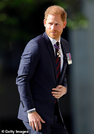 Prince Harry did not meet his father during his visit to London last month (pictured)