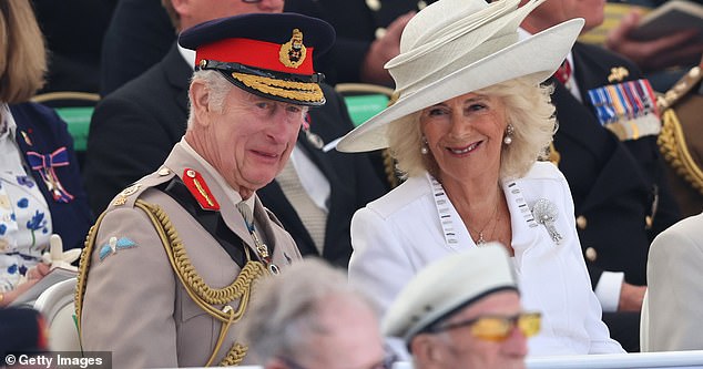 The King and Queen attended the early part of an event in Normandy on 6 June - they then returned to the UK
