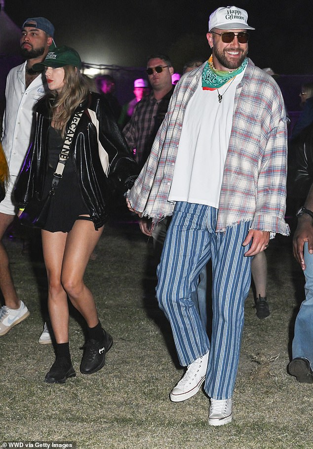 In early May, the Grammy winner's boyfriend Travis Kelsey supported the singer during her Eras Tour in Paris; the couple was spotted together during Coachella in April