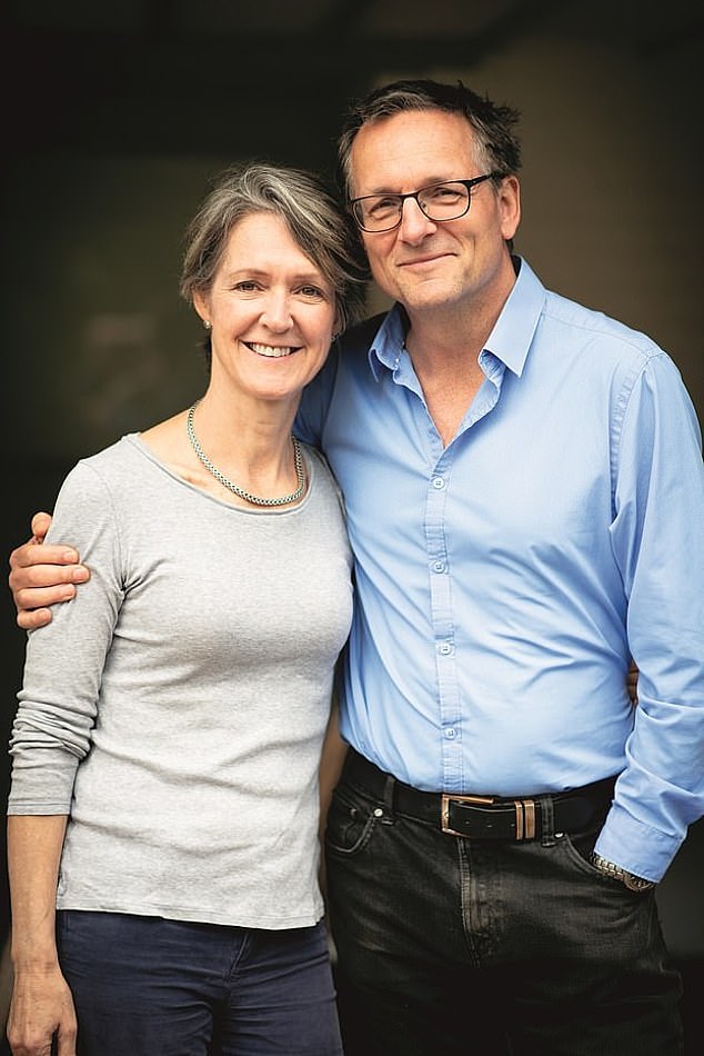 Dr Michael Mosley, who went missing on Wednesday, with his wife Clare Bailey