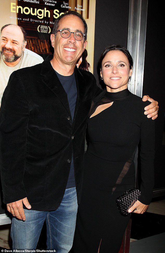 When it comes to Seinfeld's comment that creativity is being stifled due to PC culture, Louis-Dreyfus believes the issue stems from those who have the real power and money and who decide which shows to greenlight; the two are pictured in September 2013.