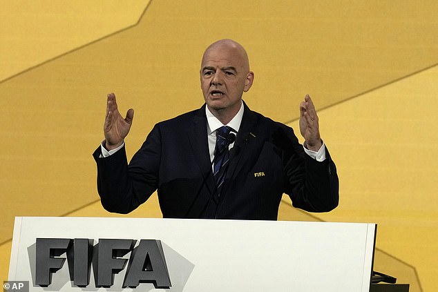 Ancelotti thinks FIFA president Gianni Infantino (pictured) is not giving clubs enough money