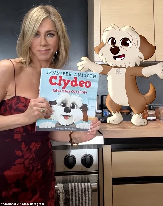 Jennifer Aniston, 55, turns author as she writes a children’s book about dog Clydeo on ‘a journey to find his true passion’ in the 1st of a 4 book deal