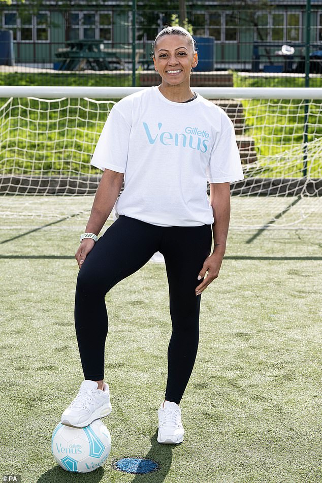 Downie is supporting the Venus campaign to tackle skin consciousness, which has been identified as a major barrier for women in sport