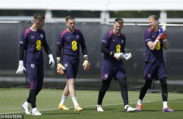 Veteran Manchester United goalkeeper Tom Heaton (centre right) has been called up to help in training.