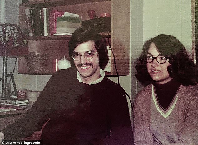 Lawrence with his sister Angela around 1974. Angela died of stomach cancer – just months after a lump was found in her abdomen – in 1981