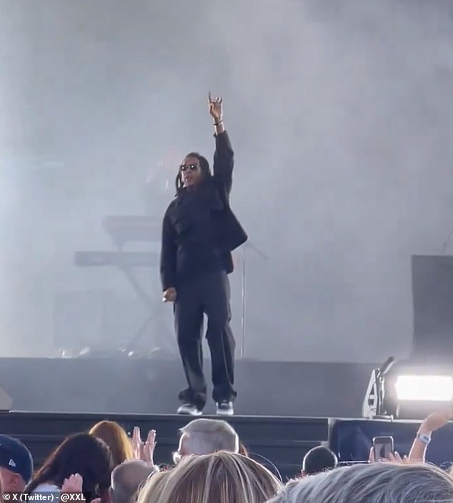 Fans go wild for Jay-Z’s performance at Tom Brady’s Hall of Fame induction… with rap legend bringing out NFL superstar to ‘Public Service Announcement’: ‘It’s a GOAT thang’