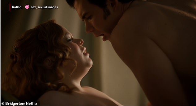 In the explicit scene, Penelope was being comforted by Luke after a row with her mother about her engagement, during which time they began kissing