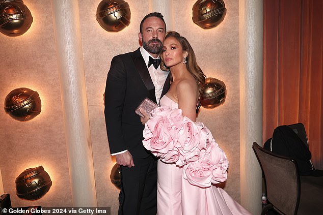 Affleck was spotted with his wife Jennifer Lopez at Violet and Samuel's graduation ceremony, sparking speculation that he and J.Lo are on a breakup; photo taken in January