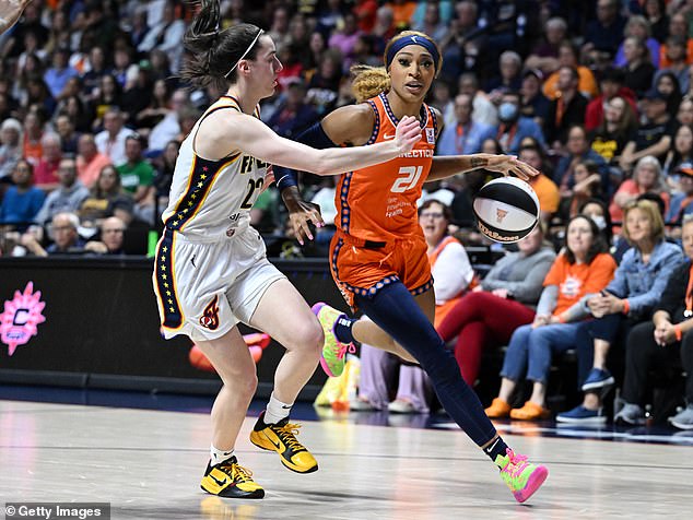WNBA star reignites war of words with Caitlin Clark and insists she must speak out in ‘culture war’: ‘We all have a platform, we all have a voice… silence is a luxury’
