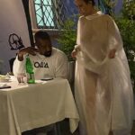 Kanye West’s wife Bianca Censori bares it all as she wears sheer cloak dress WITHOUT underwear during dinner date with rapper in Italy