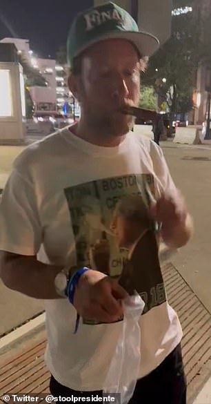 Barstool Sports chief Dave Portnoy leaves Celtics game early and puts his celebratory cigar ‘on ice’ – after traveling all the way to Dallas to see brutal NBA Finals loss