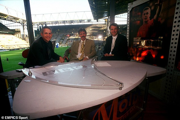 Hansen (right) worked alongside Lineker (left) on BBC Match of the Day for many years