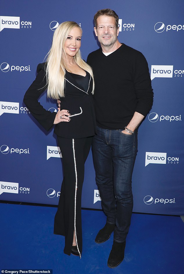 Janssen has two children from a previous relationship and dated Bellino's co-star Shannon Beador, 60, for four years, breaking up in the fall of 2022; John and Shannon pictured in 2019