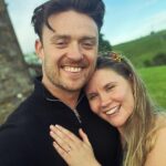 Coronation Street star Calum Lill is worlds away from his soap villain as he celebrates getting engaged to his girlfriend Roberta Mcclaron