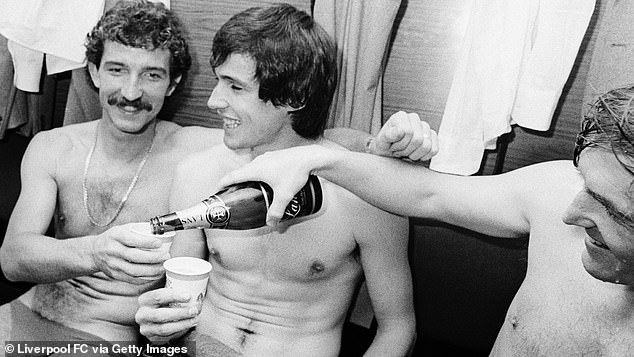 Souness and Hansen celebrate after winning the 1983 top-flight title with Liverpool