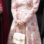 Pretty in pink! Sophie, Duchess of Edinburgh is radiant in a floral dress as she attends the Order of the Garter ceremony at Windsor Castle