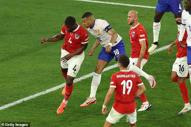 The forward suffered a serious injury after colliding with Austria defender Kevin Danso