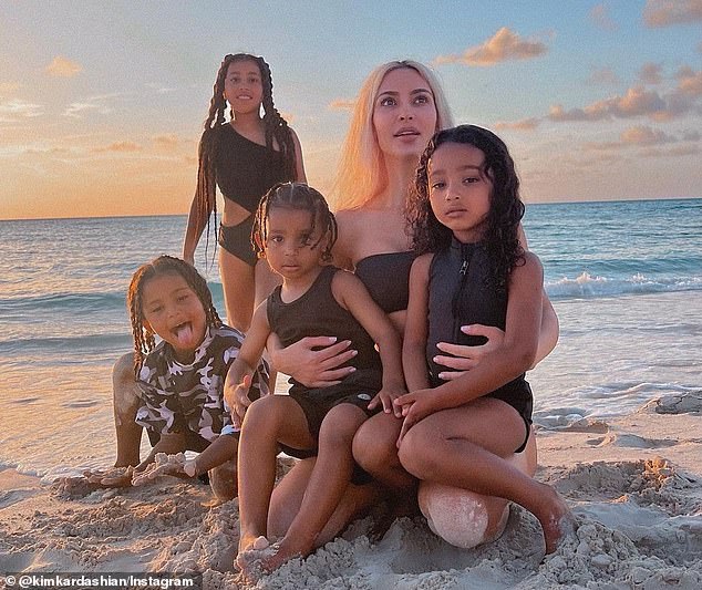 The former couple also shares daughters North (11) and Chicago (6), as well as sons Saint (8) and Psalm (5)