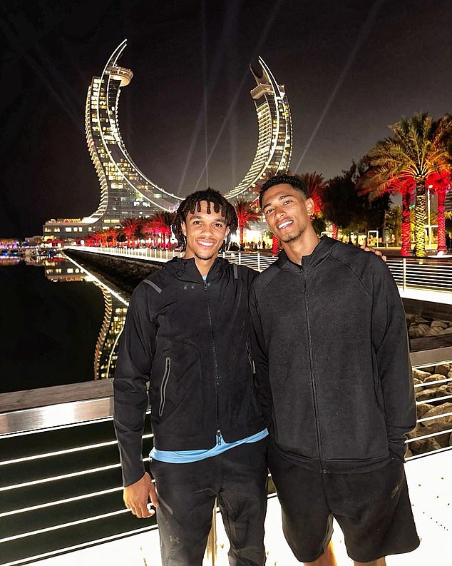 Bellingham and Alexander-Arnold went for a walk together in Qatar, with fans convinced the Liverpool star was trying to convince Jude to join him at Anfield