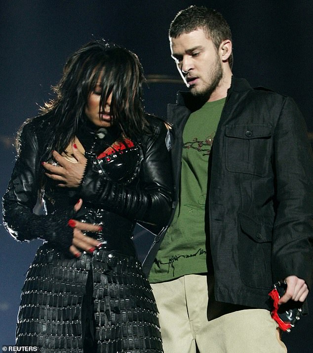 It has been twenty years since Justin came under fire after he ripped off part of Janet Jackson's costume, exposing her right breast as his Super Bowl halftime performance in Texas