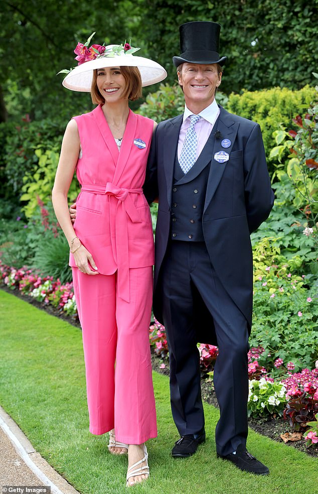 British model Louise Roe (pictured left) and presenter Scott Wimsett (pictured right) looked glamorous at the event