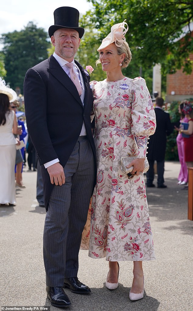 Mike Tindall and Zara Tindall during day two of Royal Ascot at Ascot Racecourse
