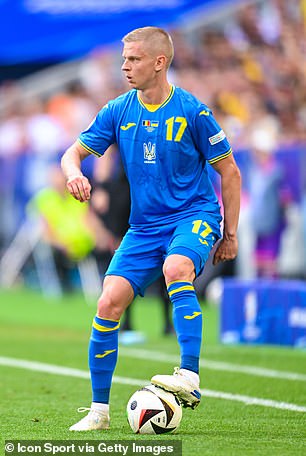 Arsenal star Zinchenko suffers injury in Ukraine's opening match against Romania