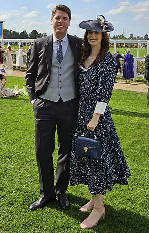 Rebecca wore a Beulah dress paired with an Aspinal of London bag and LK Bennett heels