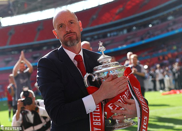Ten Hag learned he would keep his job just 17 days after winning the FA Cup final