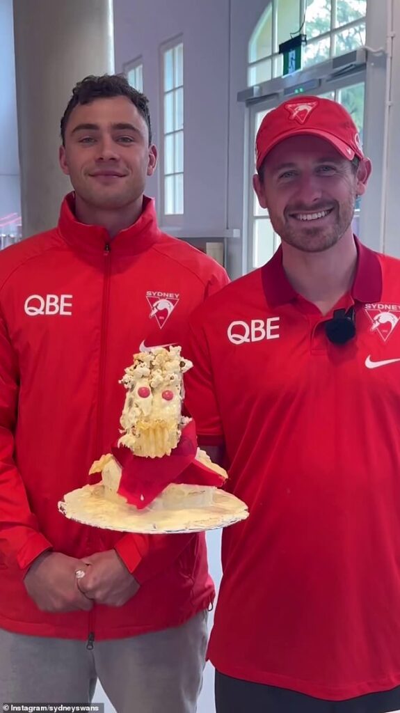 Sydney Swans suffer epic fail as they attempt to recreate ‘duck cake’ from Australian Women’s Weekly cookbook with hilarious results