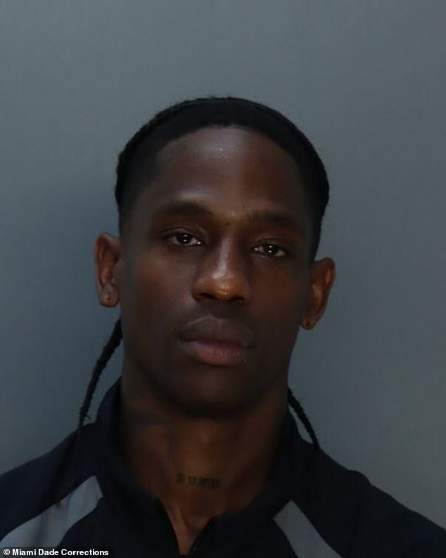 Travis Scott is arrested for disorderly intoxication and trespassing in Miami