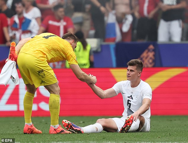Slovenia needed a result against England to almost guarantee qualification almost certainly