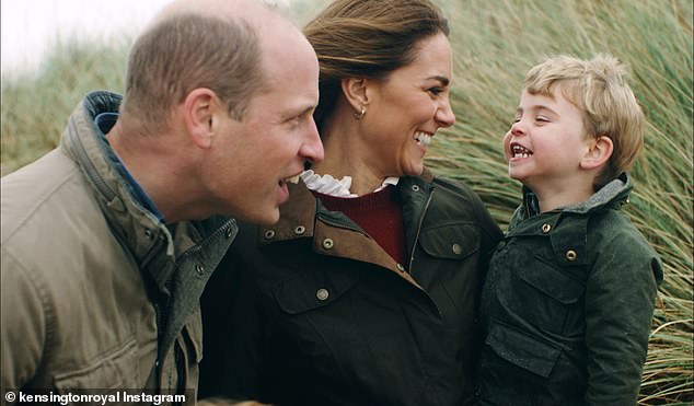 In the short video, Kate, William and their three children - Prince George, who was seven at the time, Princess Charlotte, who was five at the time, and Prince Louis, who was three at the time, can be seen enjoying some time in the open.