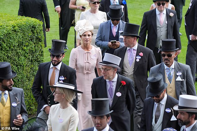 Harriet and Peter looked to be delighted in each other's company as they enjoyed a day out at Royal Ascot