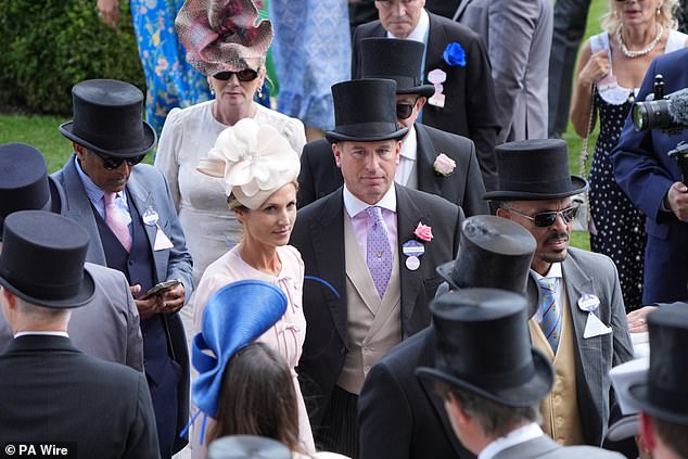 The couple appeared smitten as they made their way through the crowds while enjoying Royal Ascot