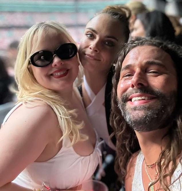 Taylor’s London squad! Swift’s pals Cara Delevingne, Nicola Coughlan and Stella McCartney turn out in force as they join royalty in watching first Wembley gig of Eras tour